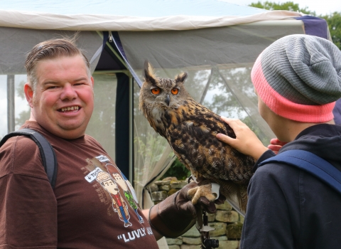 Wild Health event with owls