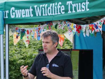 The Wildlife Trusts Chief Executive Craig Bennett at the opening of Bridewell Common