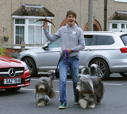 Swifts of Usk - Mark and dog Sammy