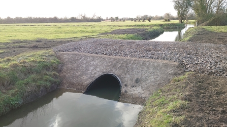 Bridewell Common - new culvert in ditch